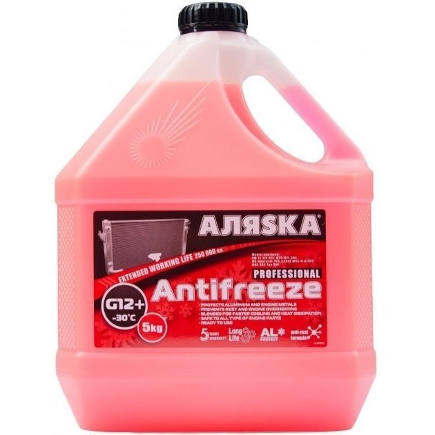 Антифриз Аляsка Antifreeze -30°C Красный 10кг (48021373734) (9006) фото 