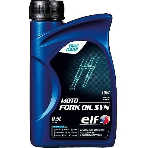 Олива гідравлічна Elf Moto Fork Oil SYN 10W, 0.5л для вилок та амортизаторів (41071120935)фото1