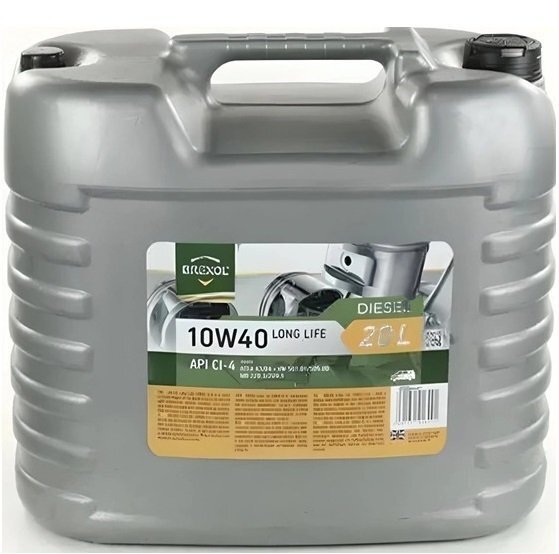 

Масло моторное Brexol 10W40 CI-4 DIESEL Long Life, 20л (48391051016)