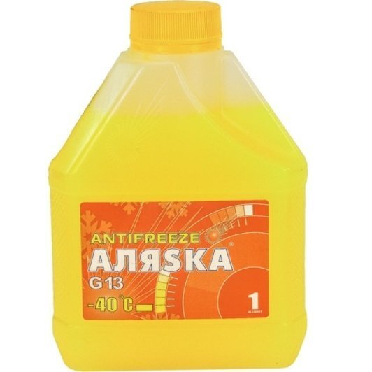 Антифриз Аляsка Antifreeze -40°C Желтый 1л/0,98кг (4802648028) (5369) фото 