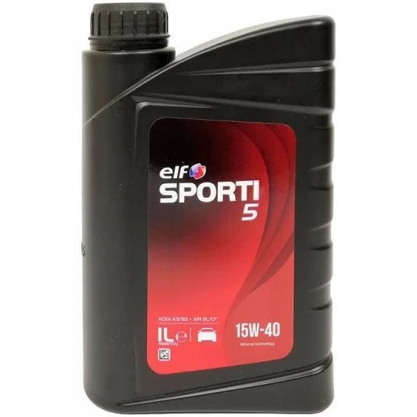 

Масло моторное Elf Sporti 5 15W-40, 1л (41021127498) (214301)