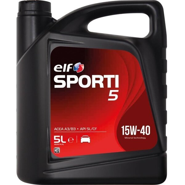 Масло моторное Elf Sporti 5 15W-40, 5л (41021127499) (214300)