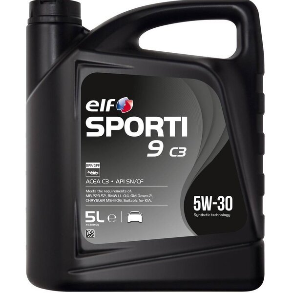 Масло моторное Elf Sporti 9 C3 5W-30, 5л (41071120963) (214249)