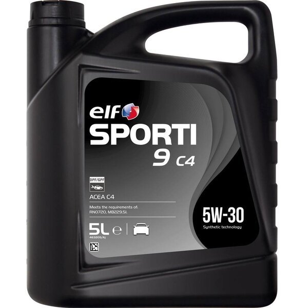 Масло моторное Elf Sporti 9 C4 5W-30, 5л (5537561949) (214332)