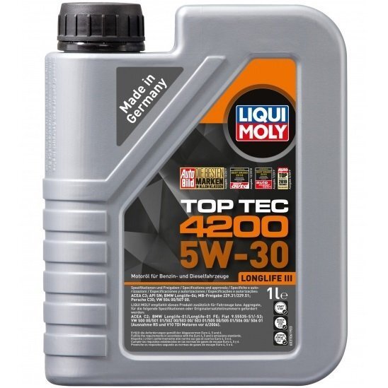 

Масло моторное Liqui Moly TOP TEC 4200 5W-30, 1л (4807664649) (7660/8972)