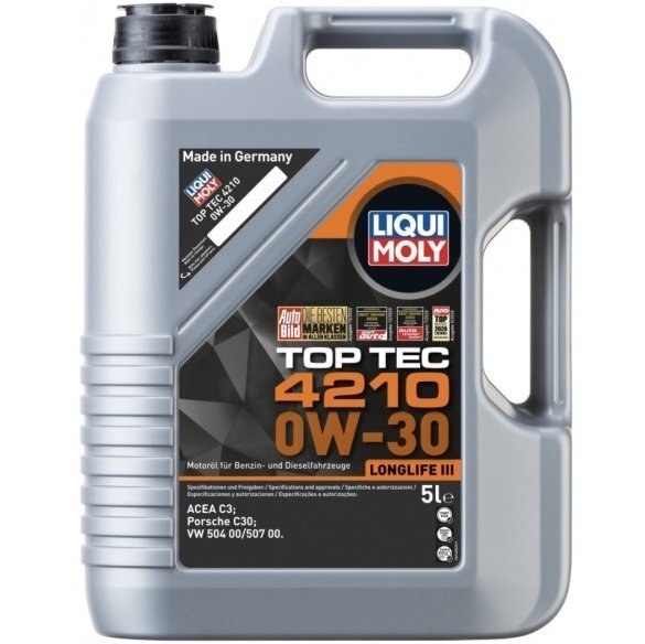 Олива моторна Liqui Moly TOP TEC 4210 0W-30, 5л (4100420216053) (21605)фото