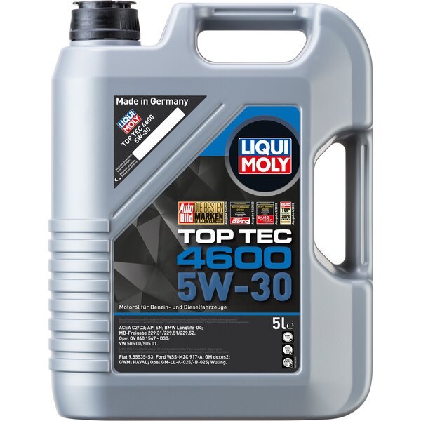 Масло моторное Liqui Moly TOP TEC 4600 5W-30, 5л (4100420023163)