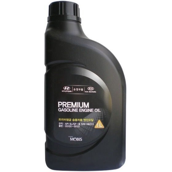 

Масло моторное Mobis Premium Gasoline 5W-20 API SL, ILSAC GF-3, 05100-00121, 1л (6900694733)