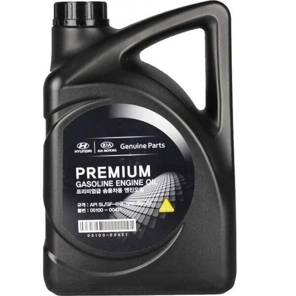 

Масло моторное Mobis Premium Gasoline 5W-20 API SL, ILSAC GF-3, 05100-00421, 4л (6900694740)