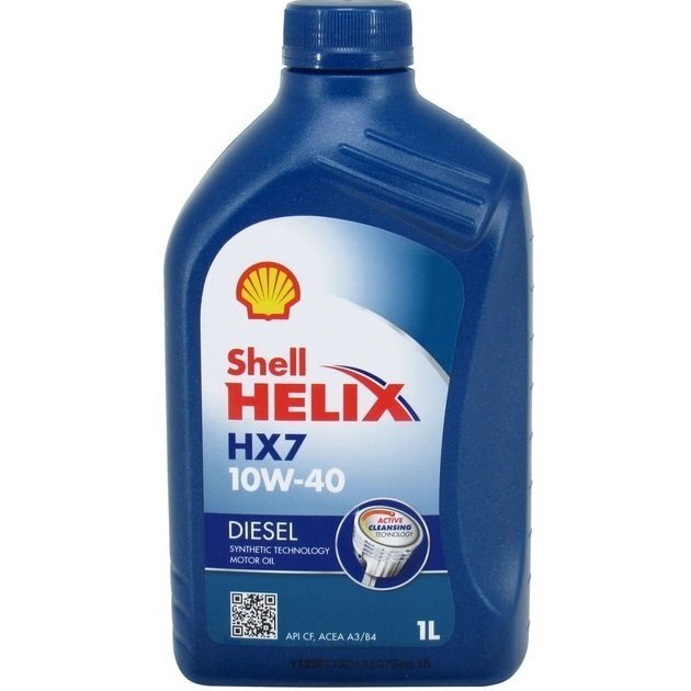 Масло моторное Shell Helix Diesel HX7 SAE 10W-40, 1л (4107464) (550046646) фото 
