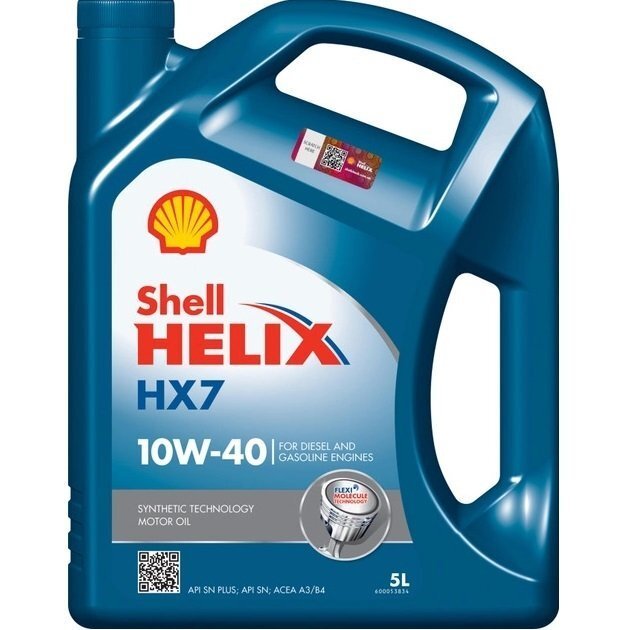 Масло моторное Shell Helix HX7 SAE 10W-40, 5л (41071352992) (550053738) фото 