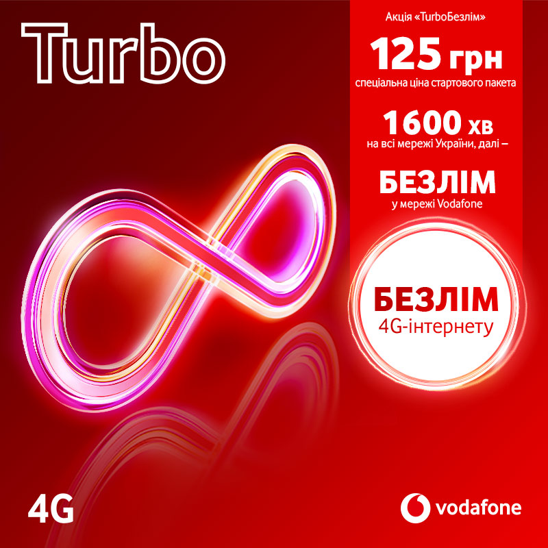 Стартовый пакет Vodafone Turbo 125 фото 