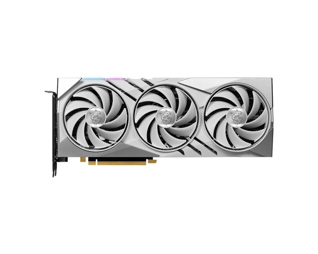 Видеокарта MSI GeForce RTX 4070 12GB GDDR6X GAMING SLIM WHITE(912-V513-408) фото 