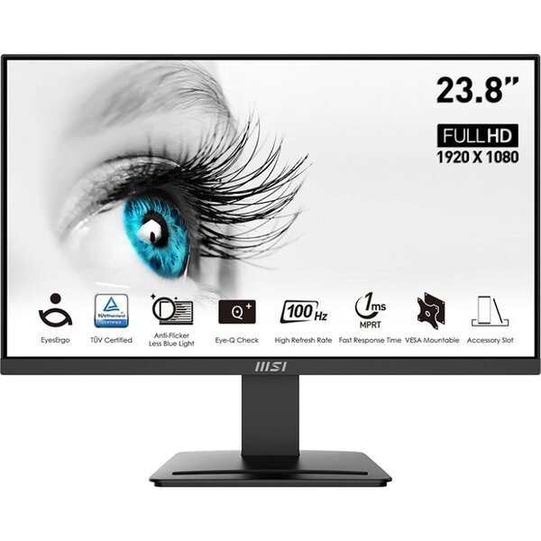 Акція на Монитор 23.8" MSI PRO MP2412 (9S6-3BA9CH-042) від MOYO