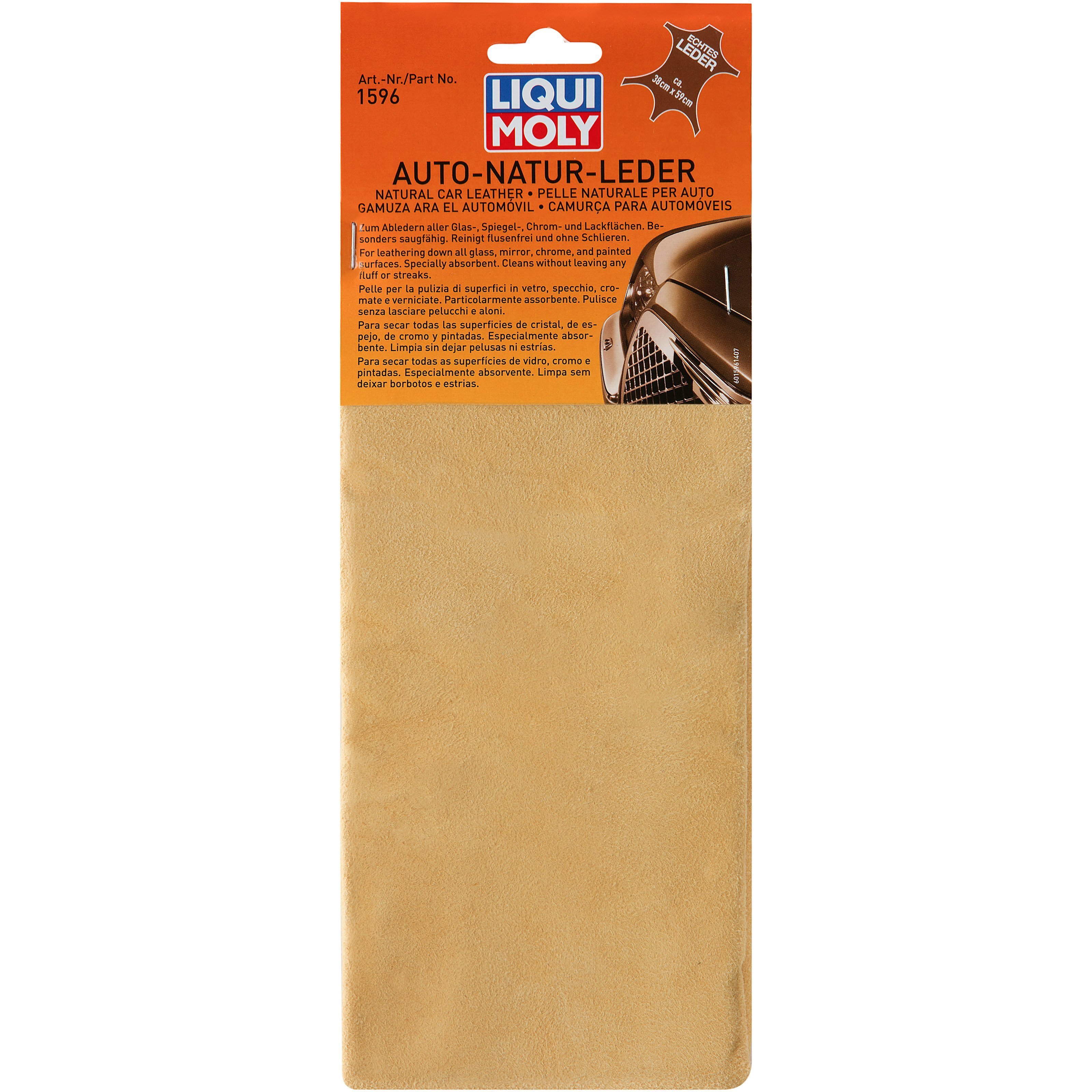 Серветка Liqui Moly з натуральної шкіри для полірування Auto-Natur-Leder (4100420015960)фото1