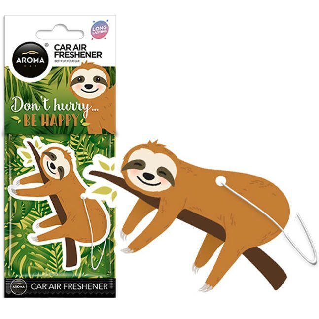 Ароматизатор повітря Aroma Car Cellulose Animals – Sloth Daisy (83401) (5902846834014)фото1