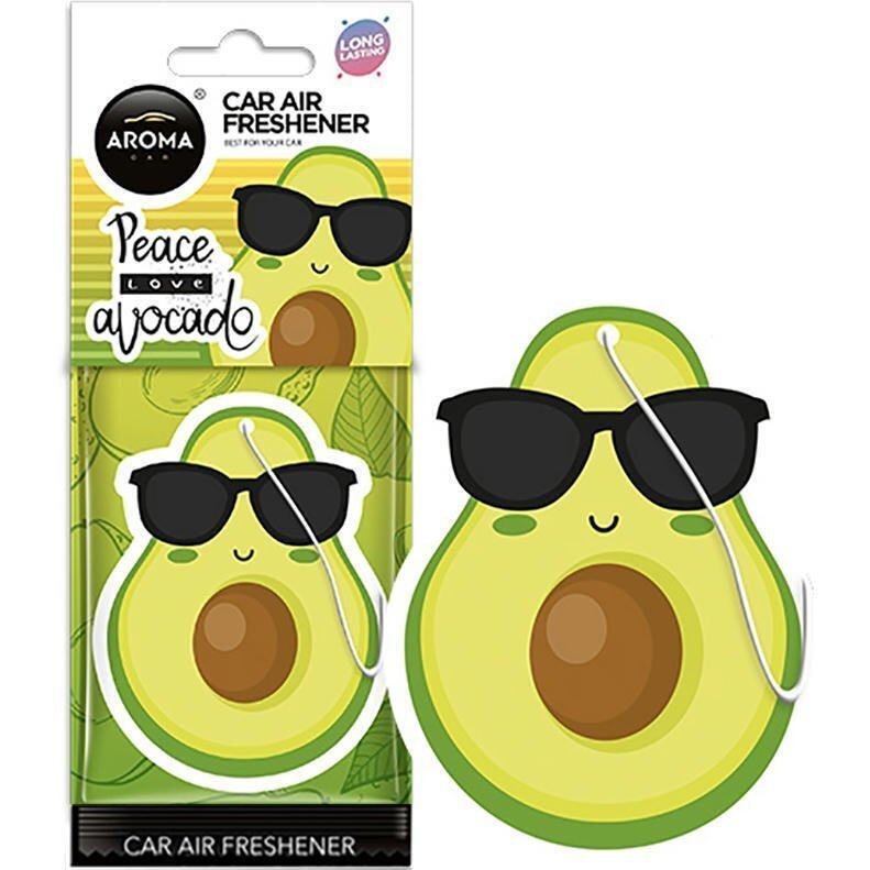 Ароматизатор повітря Aroma Car Cellulose Fruits – Avocado (83391) (5902846833918)фото