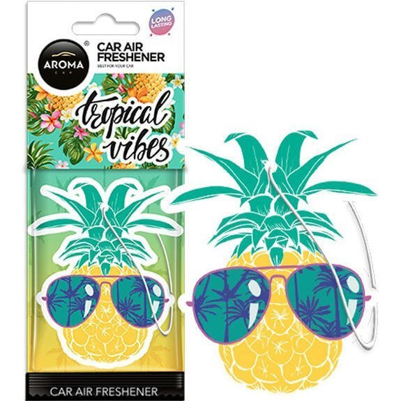 Ароматизатор повітря Aroma Car Cellulose Fruits – Pineapple Mohito (83392) (5902846833925)фото