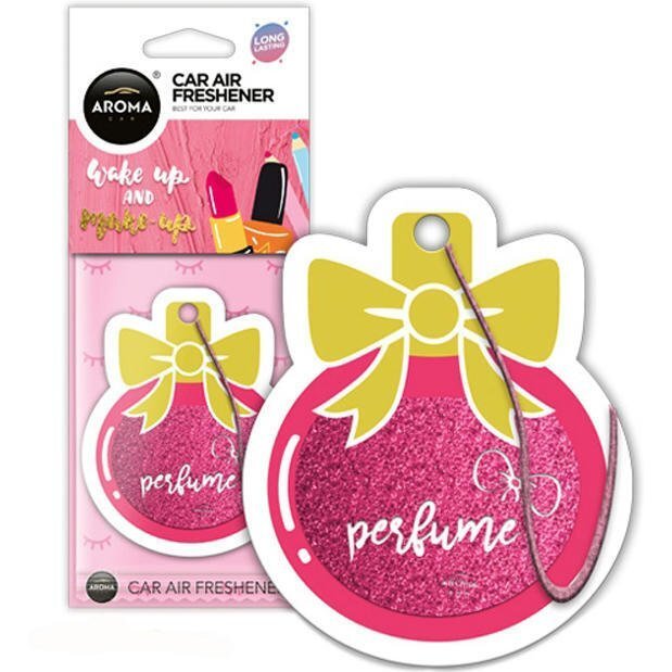 Ароматизатор повітря Aroma Car Cellulose Pink – Perfume Bottle (83264) (5902846832645)фото