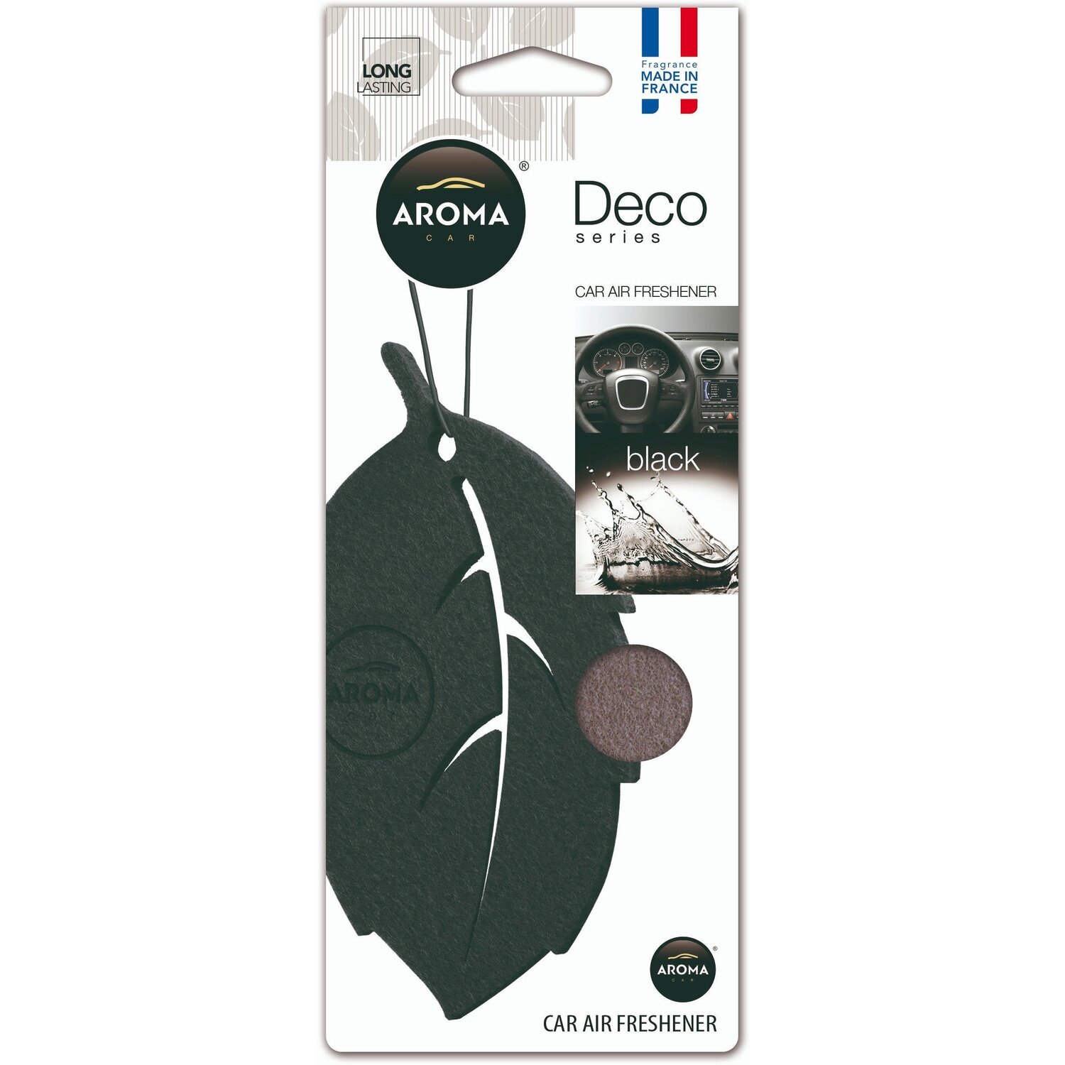 Ароматизатор воздуха Aroma Car Deco Leaf - Black (92702) (5907718927023) фото 