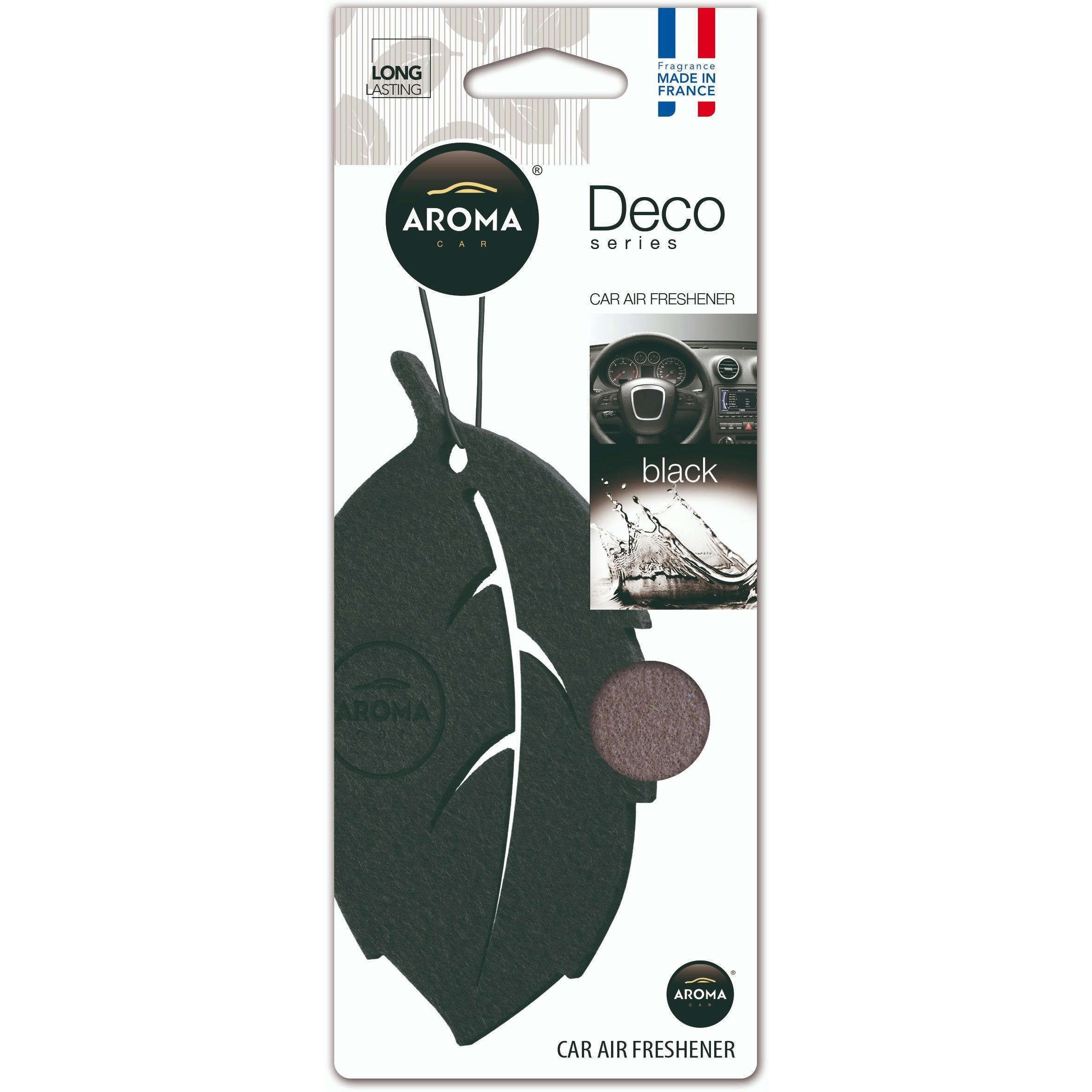 Ароматизатор воздуха Aroma Car Deco Leaf - Black (92702) (5907718927023) фото 1