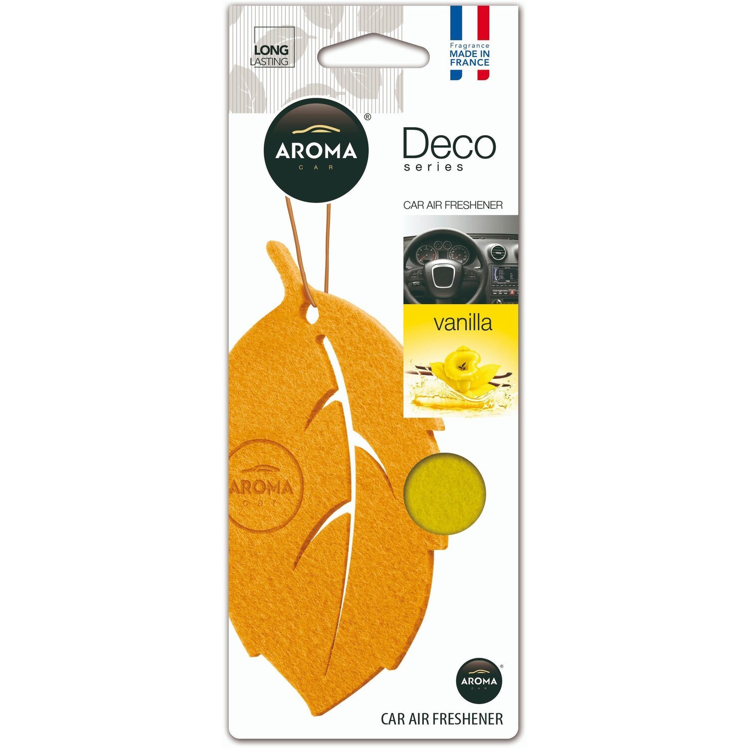 Ароматизатор повітря Aroma Car Deco Leaf – Lemon (92700) (5907718927009)фото