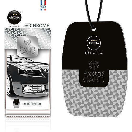 Ароматизатор повітря Aroma Car Prestige Card – Chrome (83544) (5902846835448)фото