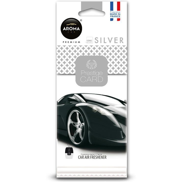 Ароматизатор повітря Aroma Car Prestige Card – Silver (92665) (5907718926651)фото
