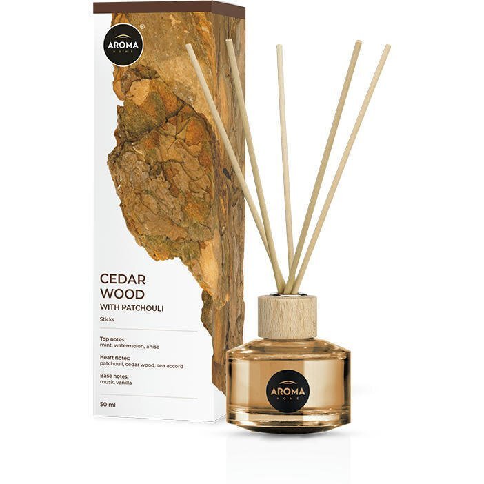 Ароматизатор повітря Aroma Home Sticks Magic Wood/Cedar Wood With Patchouli (92762) (5907718927627)фото