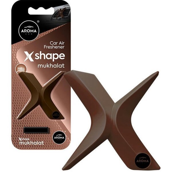 

Ароматизатор воздуха Aroma на дефлектор Car X Shape 10г - Mukhalat (10895) (5904224108953)