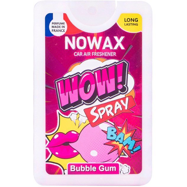 Ароматизатор повітря Nowax із розпилювачем Wow Spray 18мол. – Bubble Gum (NX00137)фото