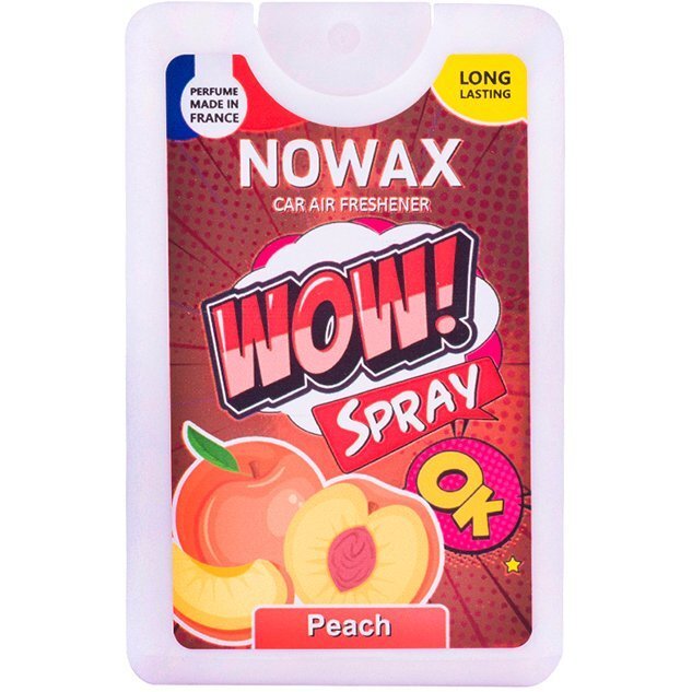 Ароматизатор повітря Nowax із розпилювачем Wow Spray 18мол. – Peach (NX00142)фото