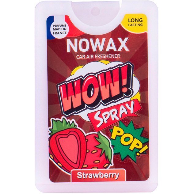 Ароматизатор повітря Nowax із розпилювачем Wow Spray 18мол. – Strawberry (NX00143)фото1