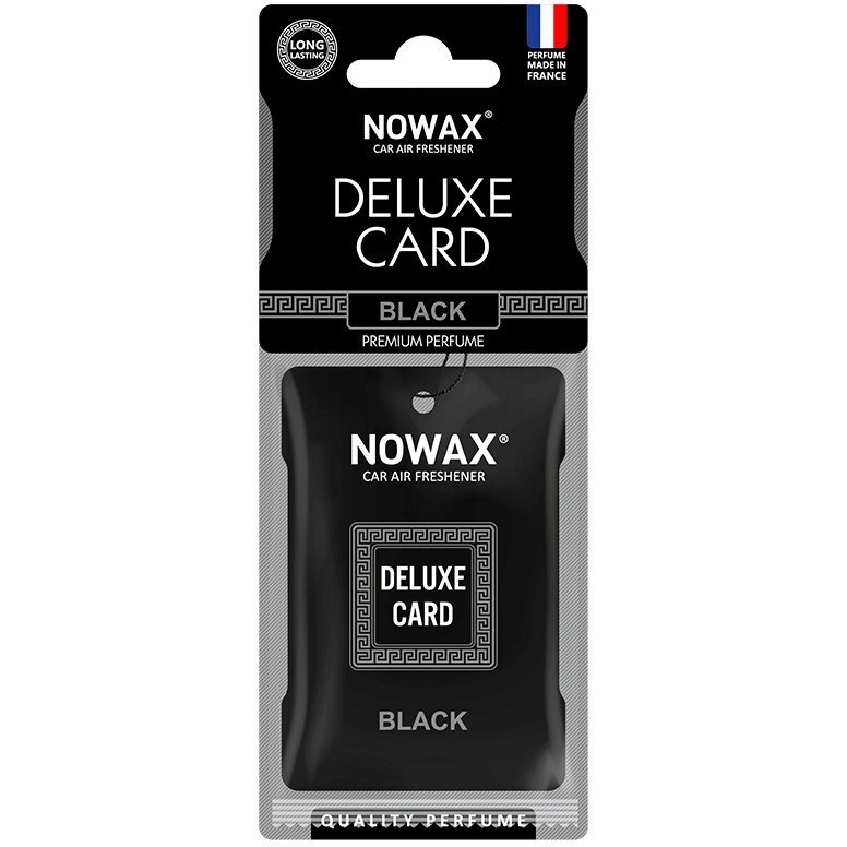 Ароматизатор повітря Nowax Целюлозний Deluxe Card 6г. – Black (NX07733)фото