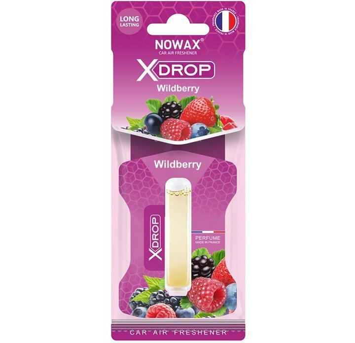 Ароматизатор повітря Nowax Целюлозний із капсулою X Drop – Wildberry (NX00062)фото1