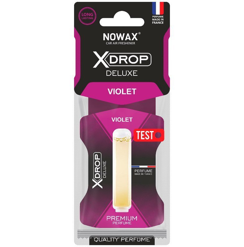 Ароматизатор повітря Nowax Целюлозний із капсулою X Drop Deluxe – Violet (NX00069)фото