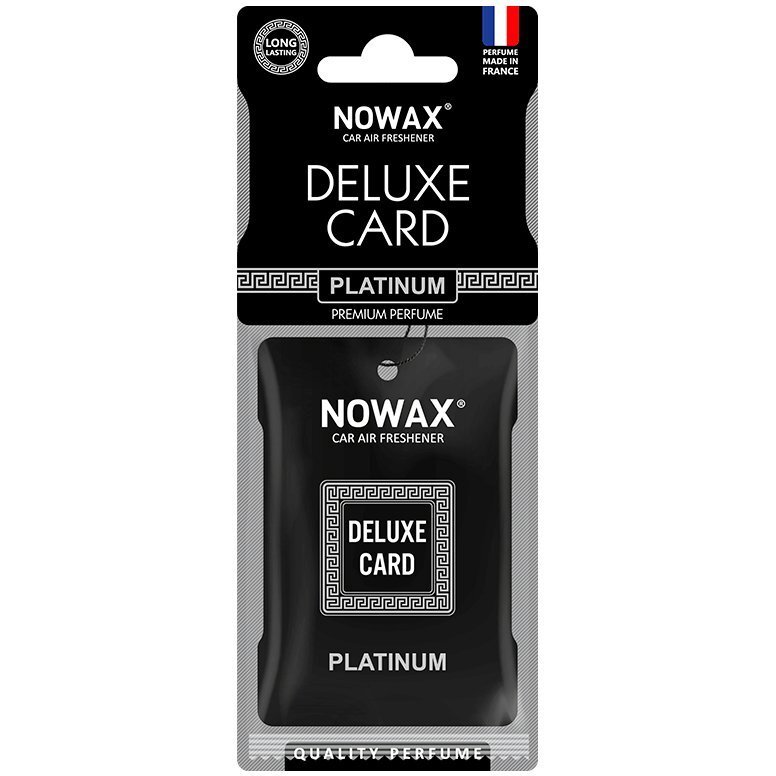 Ароматизатор повітря Nowax Целюлозний Deluxe Card 6г. – Platinum (NX07735)фото