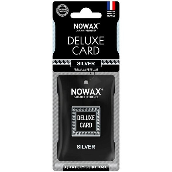Акція на Ароматизатор воздуха Nowax Целлюлозный Deluxe Card 6г. - Silver (NX07732) від MOYO