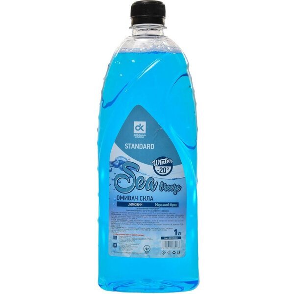 

Омыватель Дорожня Карта зимний -20°С Standard Sea breeze Синий, 1л (48021031068)