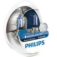 Лампа Philips галогенова 12V H1 55W P14.5S Diamond Vision, 5000K (2шт) (PS_12258_DV_S2)
