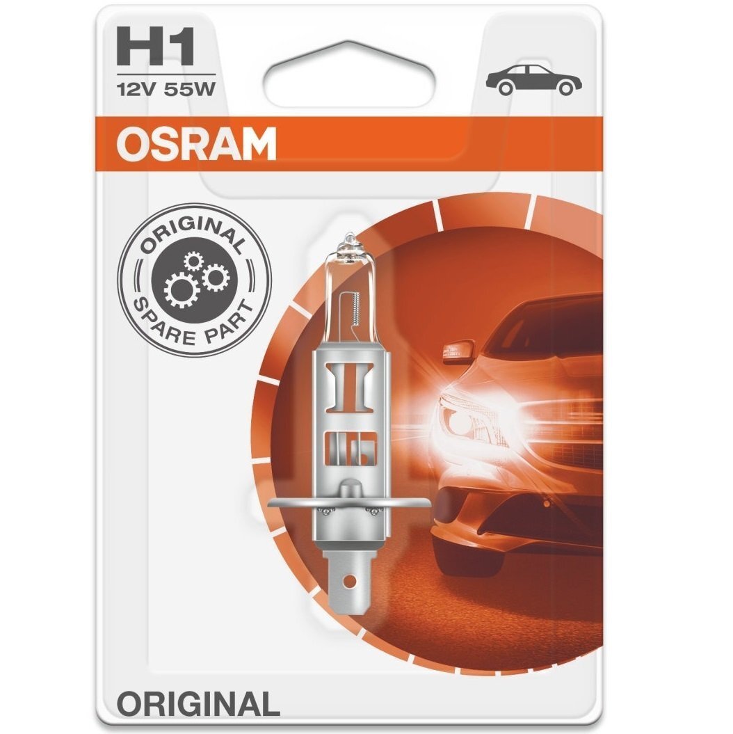 Лампа Osram галогенова 12V H1 55W P14.5S Original Line (OS_64150-01B)фото