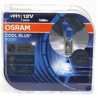 Лампа Osram галогенова 12V H1 80W P14.5S Cool Blue Boost +50%, Duobox (2шт) (OS_62150_CBB-HCB)