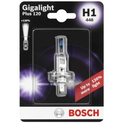 Лампа Bosch галогенова 12V H1 P14.5S Gigalight Plus 120 (BO_1987301108)фото1