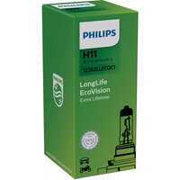 Лампа Philips галогенова 12V H11 55W Pgj19-2 Longlife Ecovision (PS_12362_LLECO_C1)