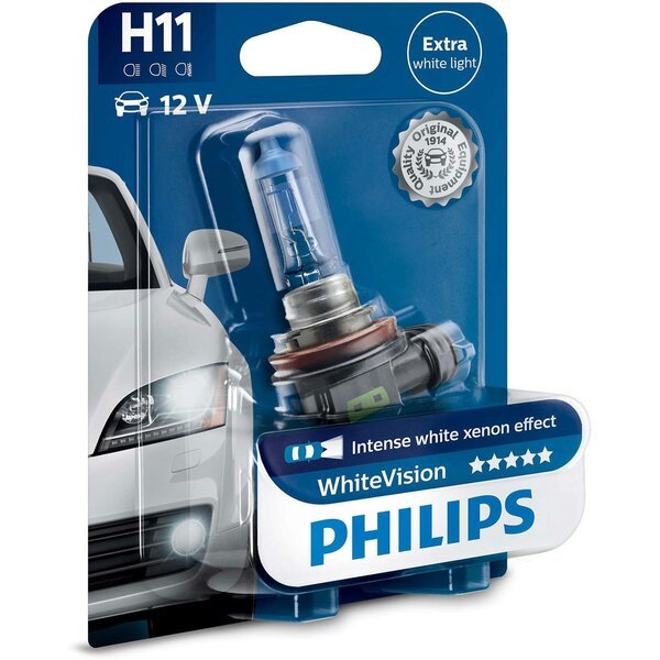 

Лампа Philips галогеновая 12V H11 55W Pgj19-2 Whitevision 3600K (PS_12362_WHV_B1)