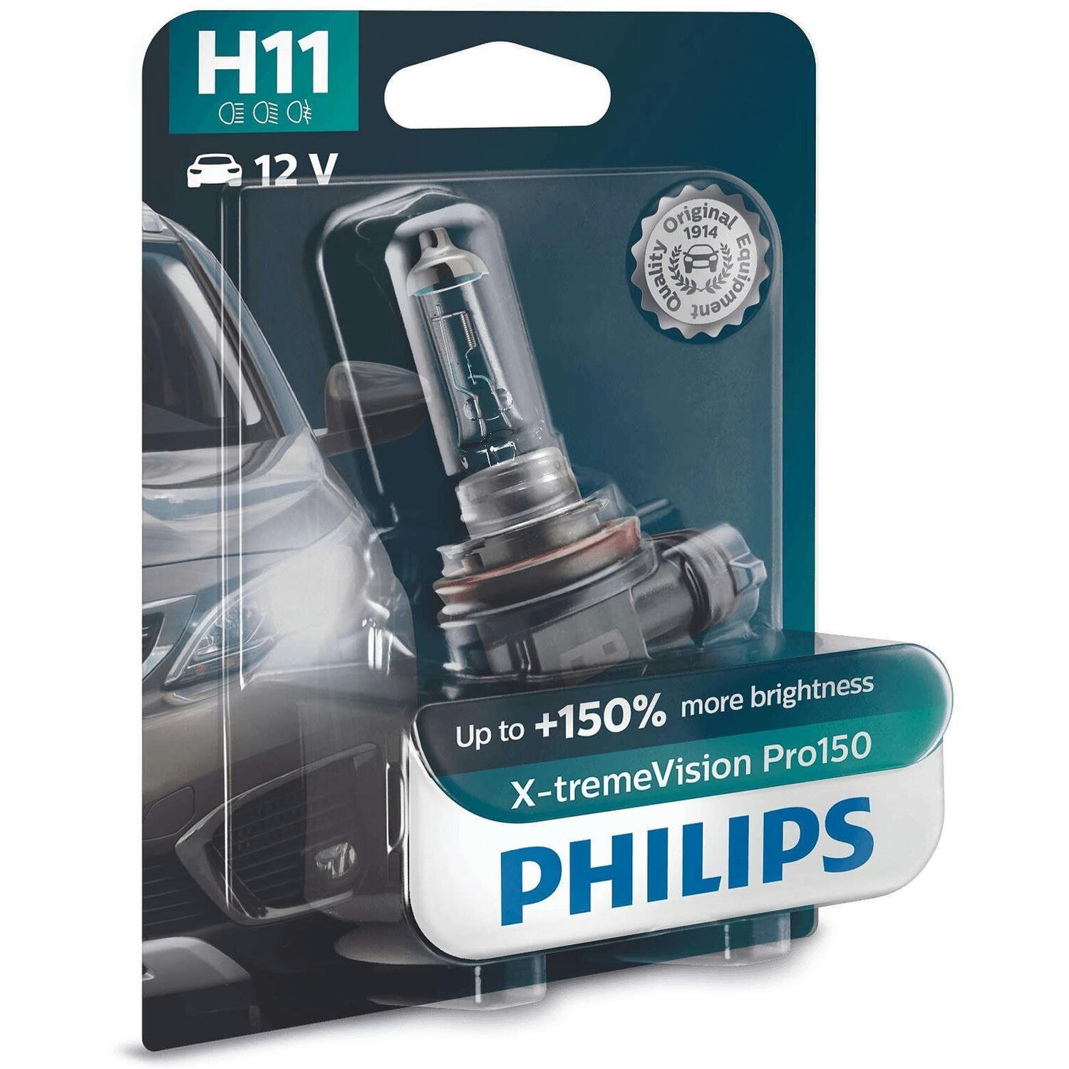 Лампа Philips галогеновая 12V H11 55W Pgj19-2 X-Treme Vision Pro150 (PS_12362_XVP_B1) фото 