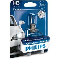 Лампа Philips галогенова 12V H3 55W Pk22S White Vision, 4300K +60% (PS_12336_WHV_B1)