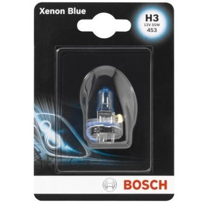 Лампа Bosch галогеновая 12V H3 Pk22S Xenon Blue (BO_1987301007) фото 