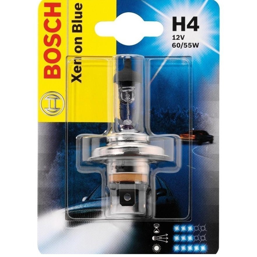 Лампа Bosch галогеновая 12V H4 P43T Xenon Blue (BO_1987301010) фото 