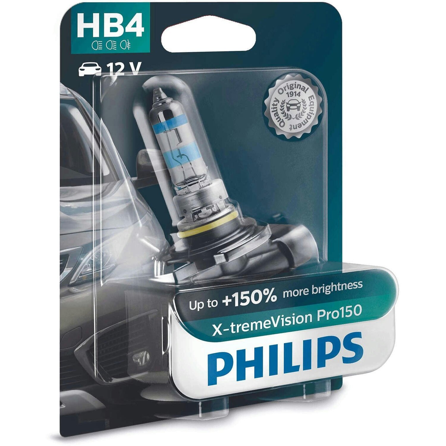 Лампа Philips галогеновая 12V Hb4 51W P22D X-Treme Vision Pro150 (PS_9006_XVP_B1) фото 